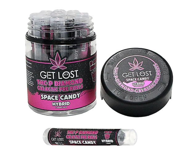 THCPD-SC-005 - THCP Diamond Galactic Pre Rolls Jar (10 Count) (Space Candy) Hybrid - Image 10