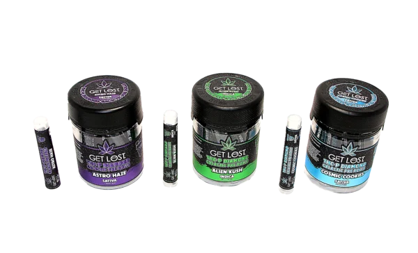 THCPD-AK-002 - THCP Diamond Galactic Pre Rolls Jar (10 Count) (Alien Kush) Indica - Image 2