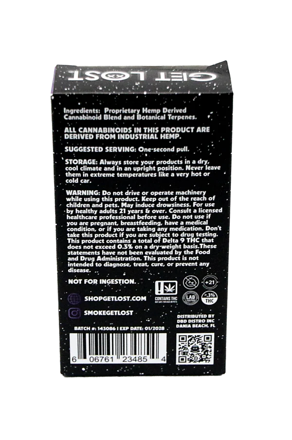 THCPV-AH-004 - Get Lost - THC-P Disposable Vape (5-Pack Assorted Flavors) (Astro Haze) Sativa - Image 19