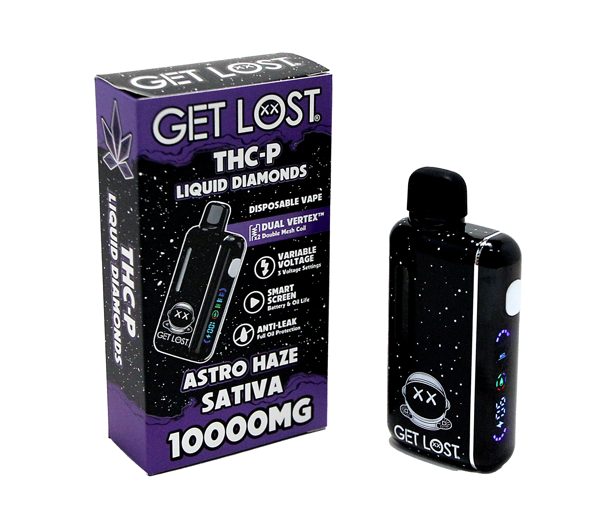 THCPV-AH-004 – Get Lost – THC-P Disposable Vape (5-Pack Assorted Flavors) (Astro Haze) Sativa
