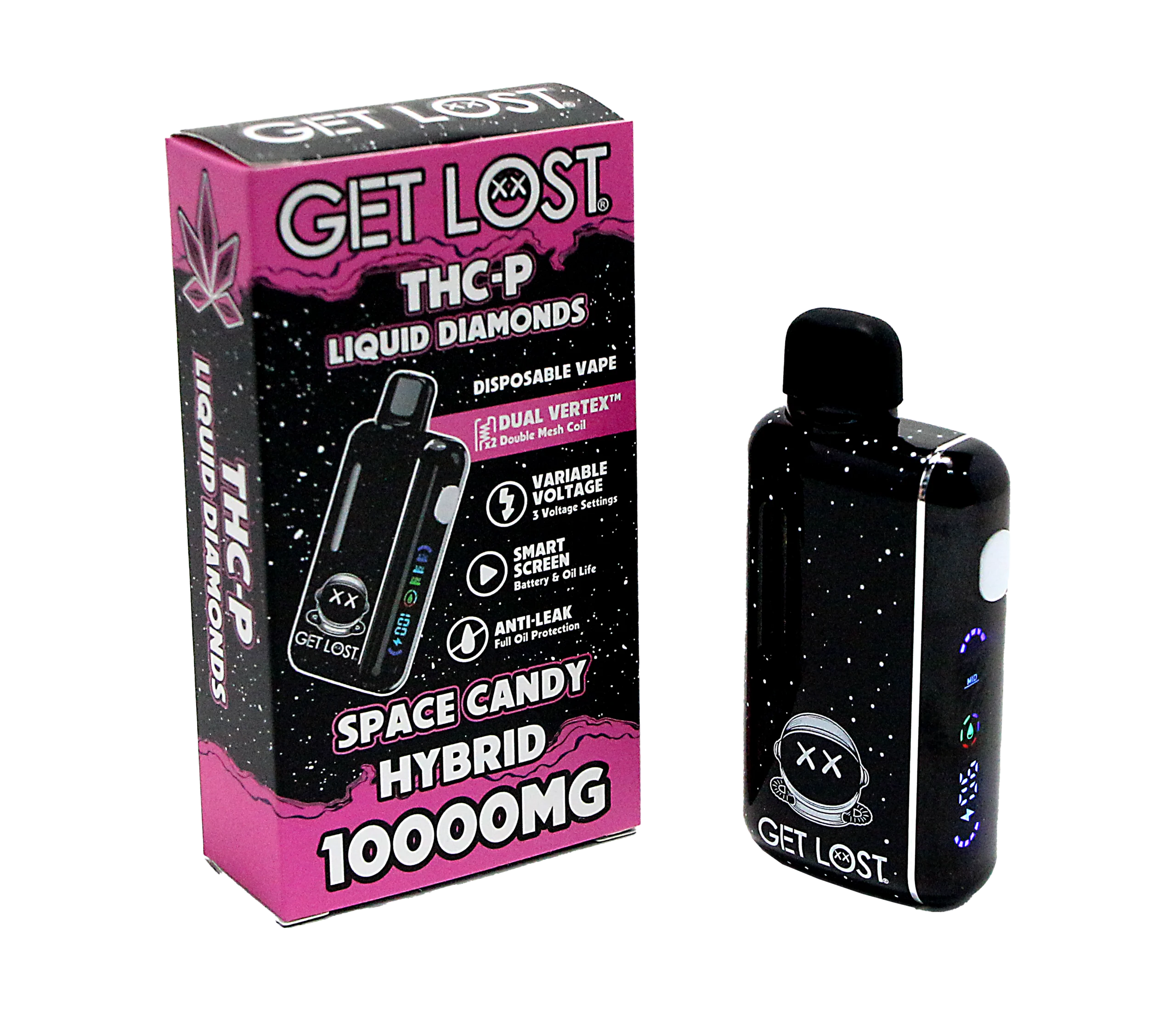 THCPV-SC-006 – Get Lost – THC-P Disposable Vape (5-Pack Assorted Flavors) (Space Candy) Hybrid