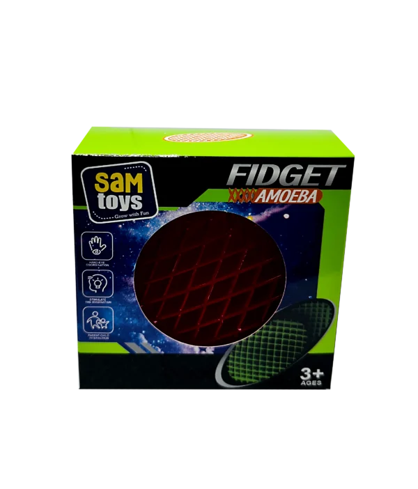 WFD-001 - Worm Fidget Amoeba – (12 Count) (Red & Blue) - Image 9