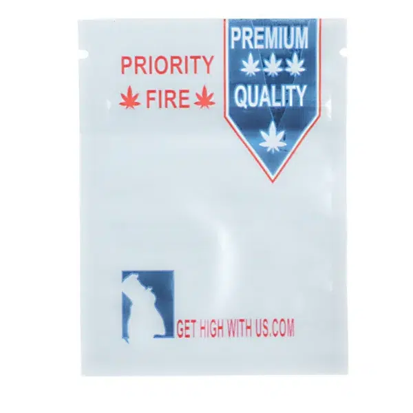 1 Gram Stock Mylar Bag – Premium Smell-Proof Flower Packaging - Priority Fire Premium Quality (100 Count) WSMB-1G-074 - Image 2