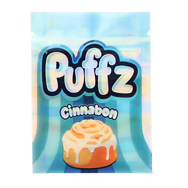 1 Gram Stock Mylar Bag – Premium Smell-Proof Flower Packaging - Puffz Cinnabon (100 Count) WSMB-1G-084 - Image 2
