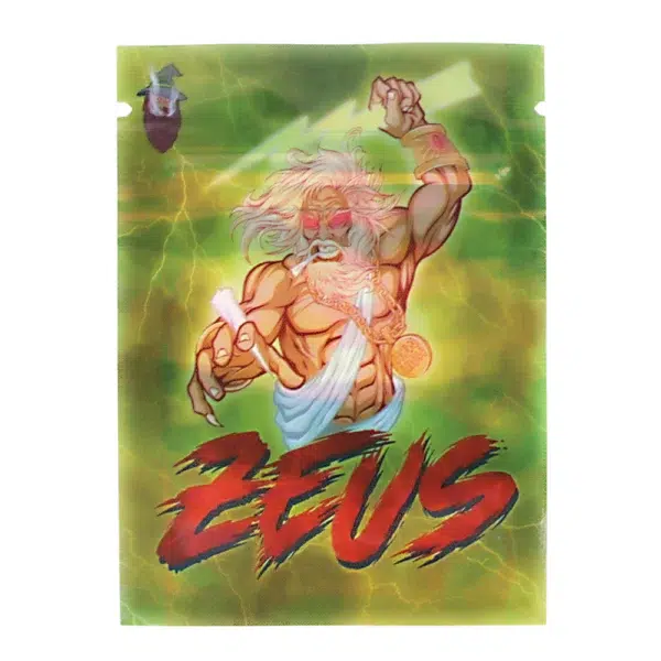 1 Gram Stock Mylar Bag – Premium Smell-Proof Flower Packaging - Zeus (100 Count) WSMB-1G-087 - Image 2