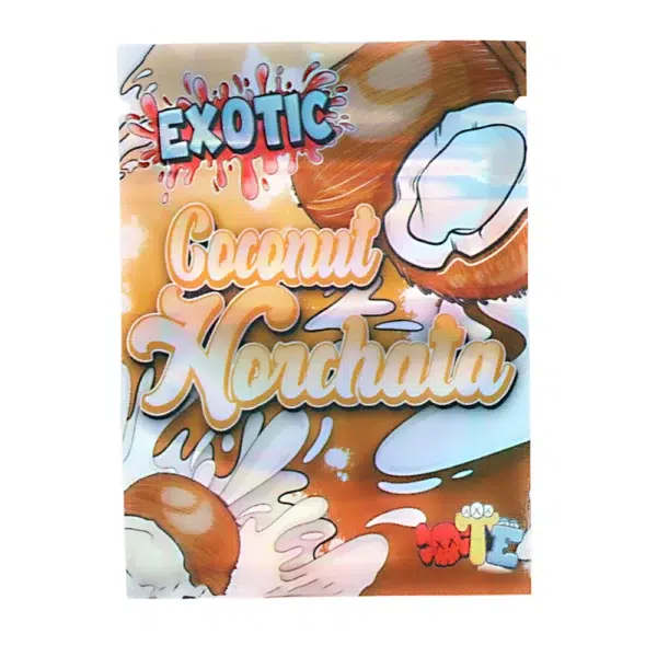 1 Gram Stock Mylar Bag – Premium Smell-Proof Flower Packaging - Exotic Coconut Horchata (100 Count) WSMB-1G-105