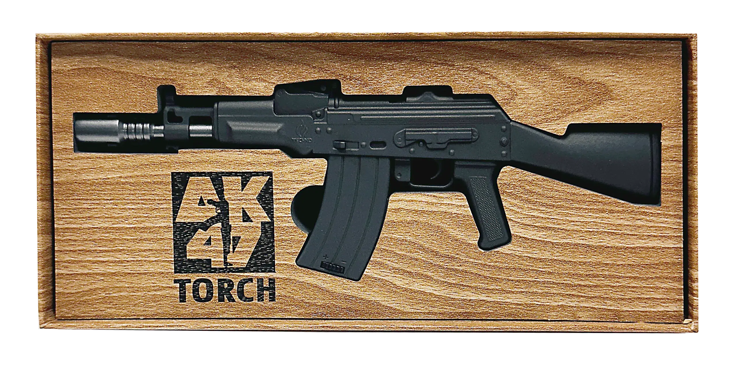 21064T-GB-2 AK47 Torch Lighter Gift Box (1Pc) Dark Grey