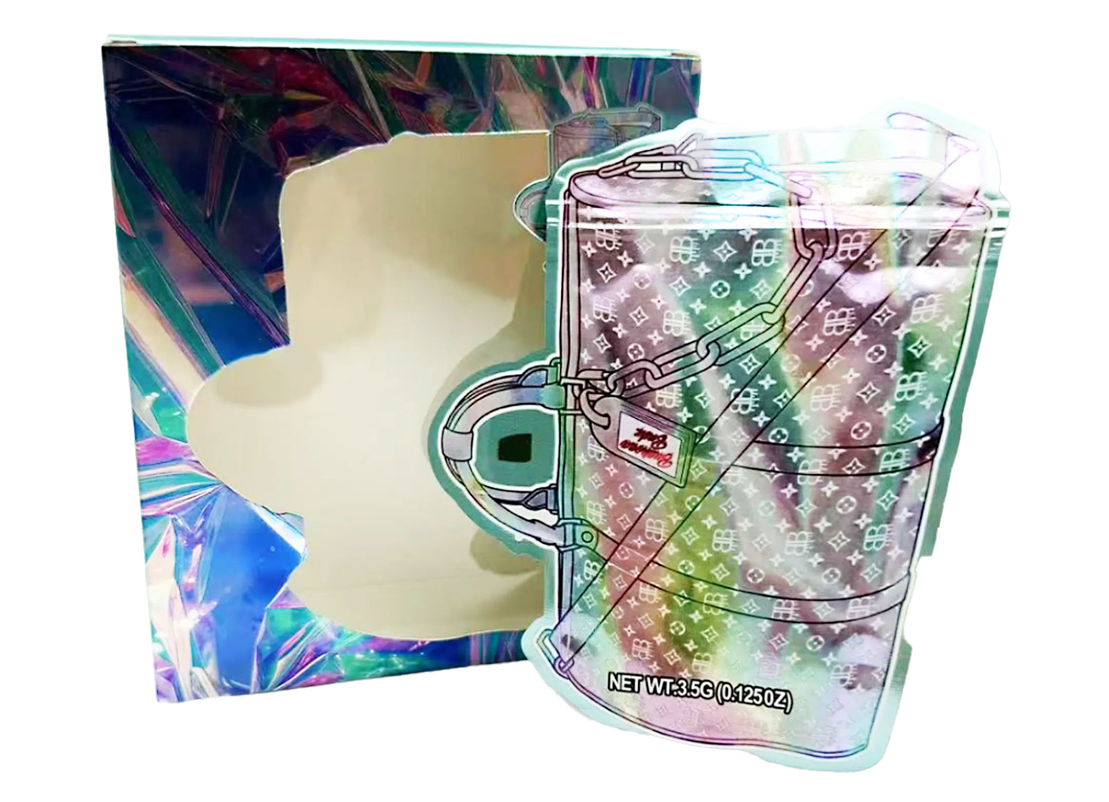 Bag-n-Box 3.5g Mylar Packaging Set – (25 Count Bags) + (25 Count) Display Boxes – Louis Vuitton Beer BAGNBOX-137