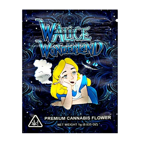 1 Gram Mylar Bag – Premium Smell-Proof Flower Packaging - Walice Wonderland (100 Count) CMB-1G-006