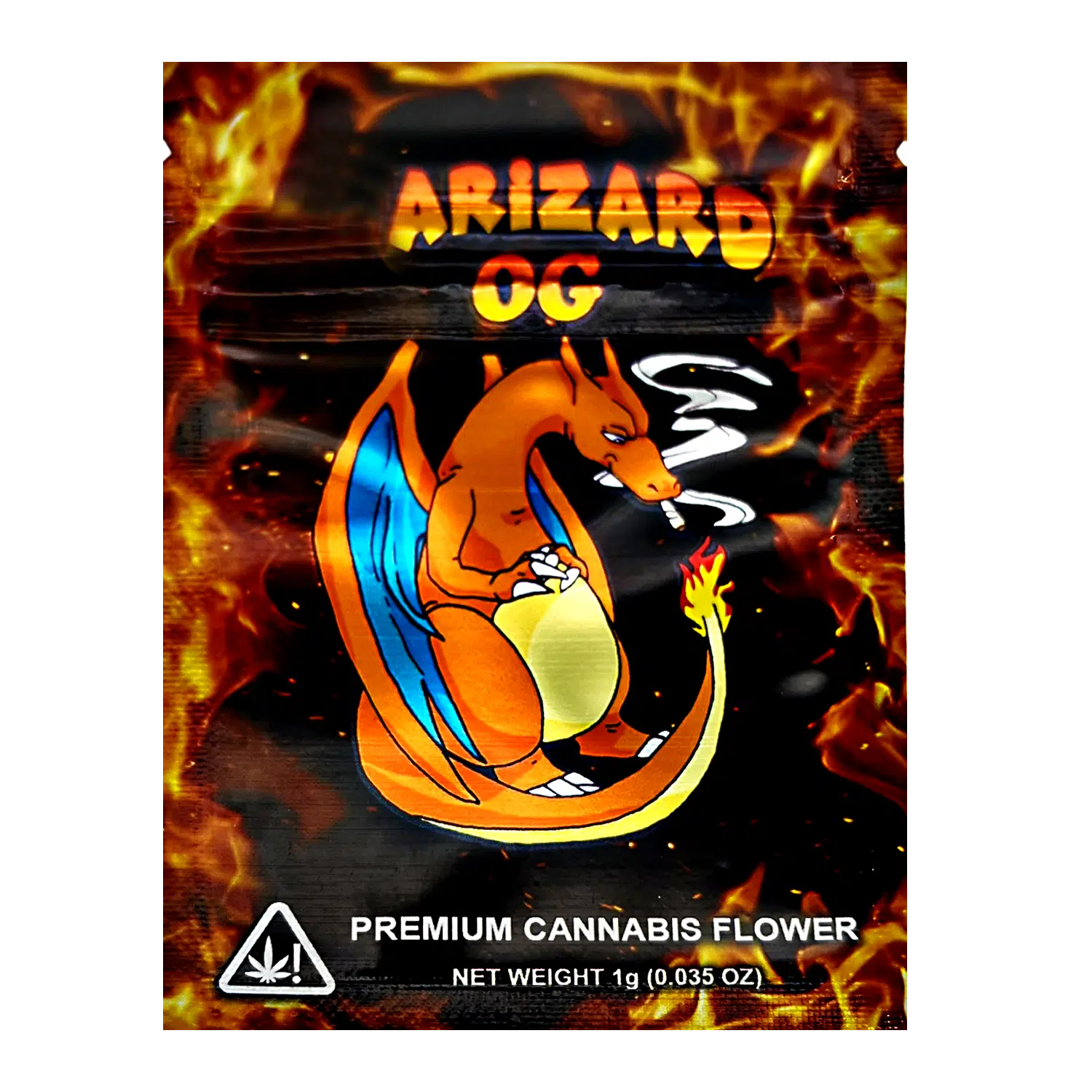 1 Gram Mylar Bag – Premium Smell-Proof Flower Packaging – Arizard OG (100 Count) CMB-1G-024