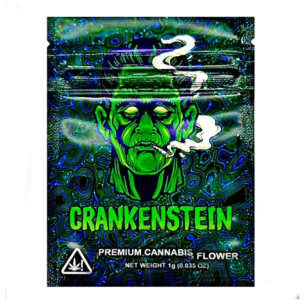 1 Gram Mylar Bag – Premium Smell-Proof Flower Packaging - Crankenstein (100 Count) CMB-1G-037