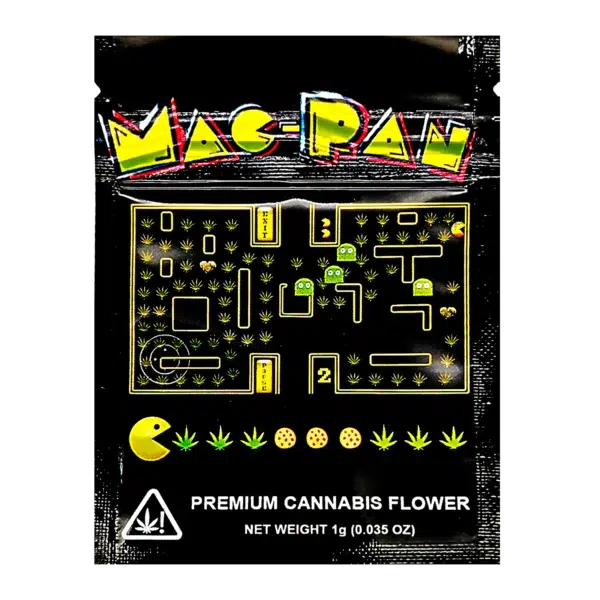 1 Gram Mylar Bag – Premium Smell-Proof Flower Packaging - Mac-Pan (100 Count) CMB-1G-072