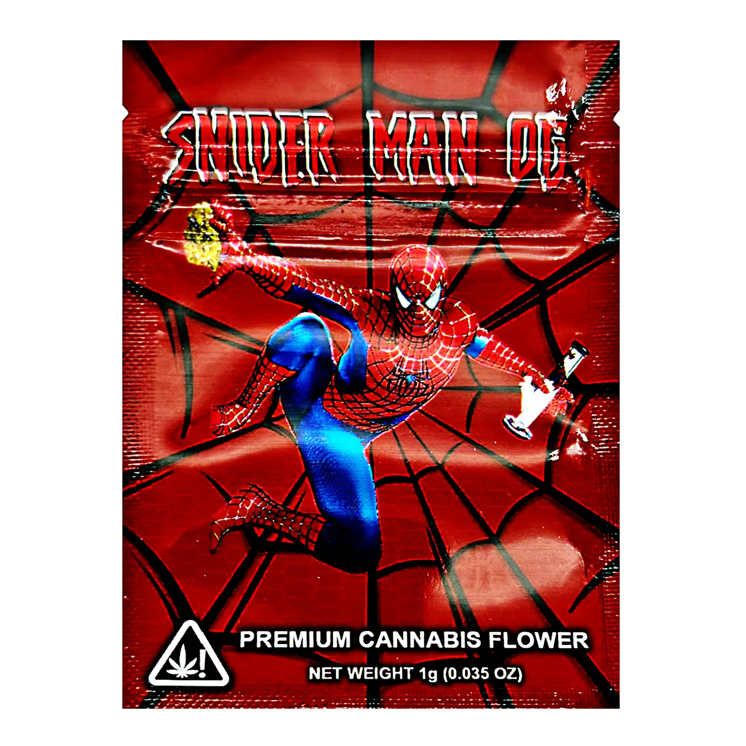1 Gram Mylar Bag – Premium Smell-Proof Flower Packaging – Snider Man OG (100 Count) CMB-1G-095