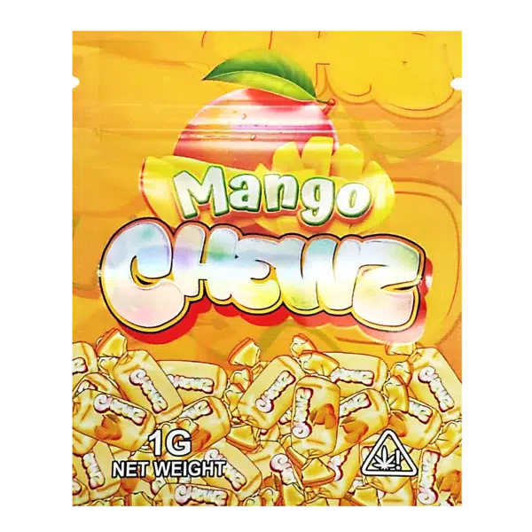 1 Gram Mylar Bag – Premium Smell-Proof Flower Packaging - Mango Chewz (100 Count) CMB-1G-117