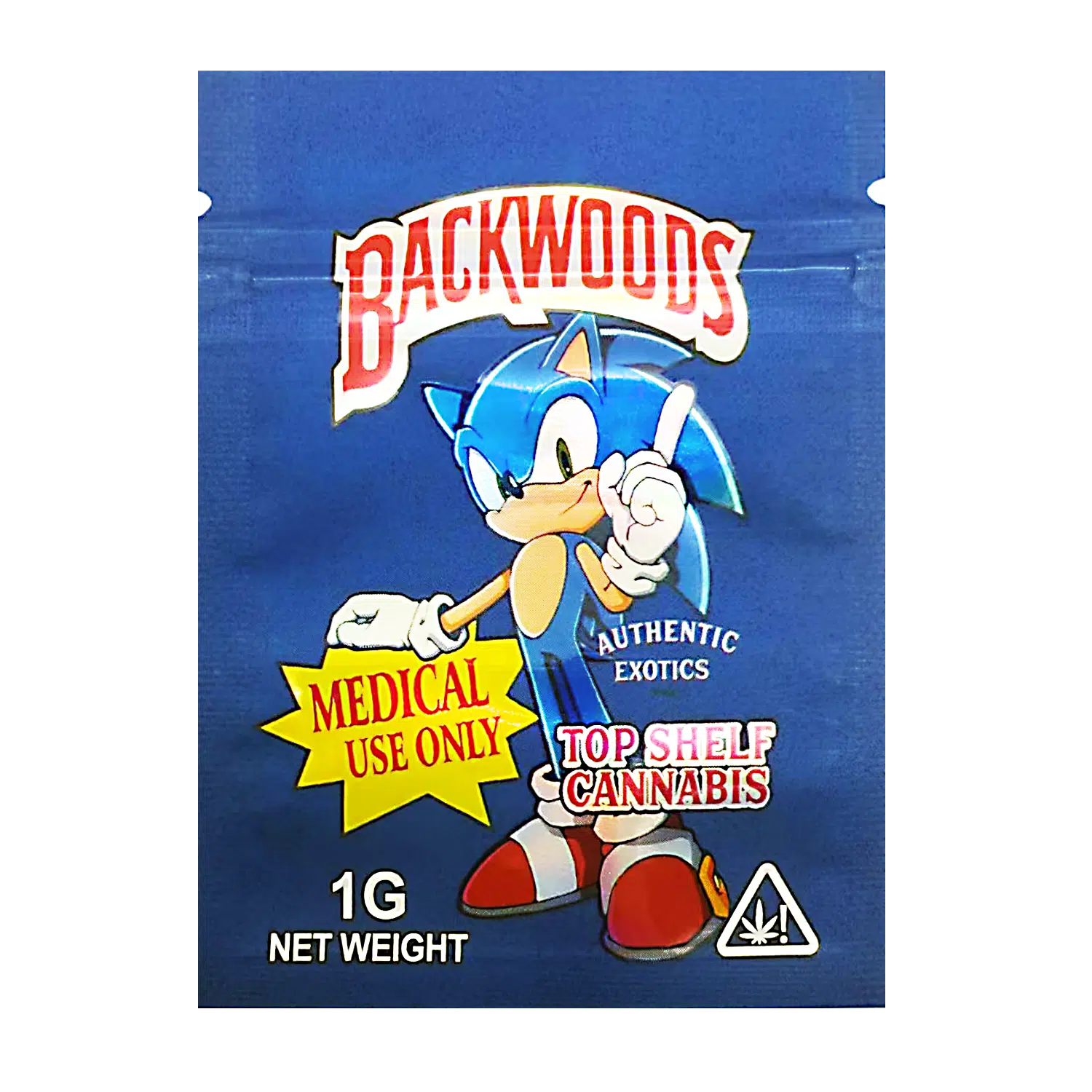 1 Gram Mylar Bag – Premium Smell-Proof Flower Packaging – Backwoods Sonic (100 Count) CMB-1G-125