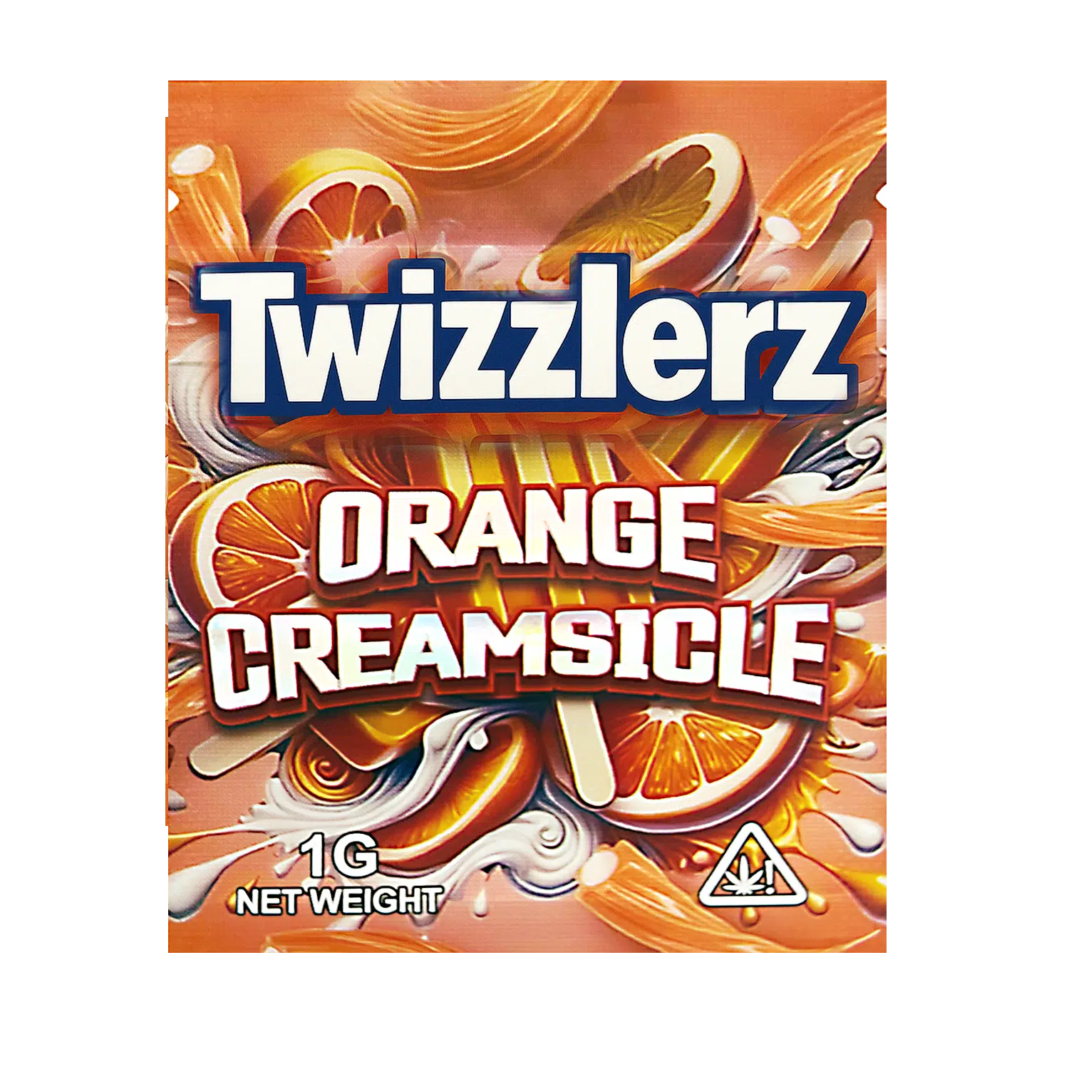 1 Gram Mylar Bag – Premium Smell-Proof Flower Packaging – Twizzlerz Orange Creamsicle (100 Count) CMB-1G-130
