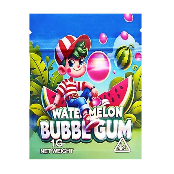 1 Gram Mylar Bag – Premium Smell-Proof Flower Packaging - Watermelon Bubblegum (100 Count) CMB-1G-131