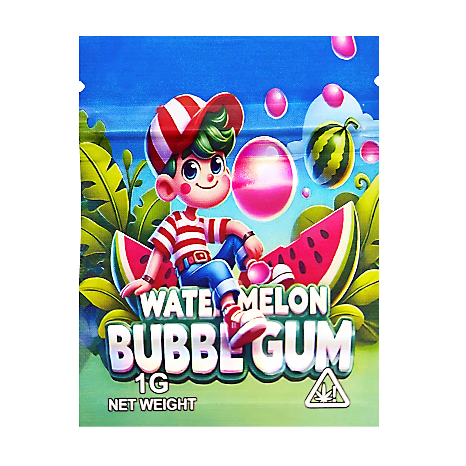 1 Gram Mylar Bag – Premium Smell-Proof Flower Packaging – Watermelon Bubblegum (100 Count) CMB-1G-131