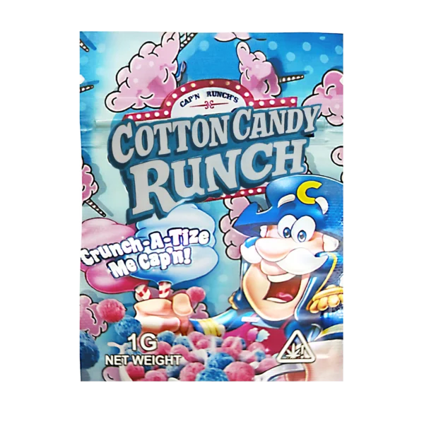 1 Gram Mylar Bag – Premium Smell-Proof Flower Packaging - Cotton Candy Runch (100 Count) CMB-1G-132