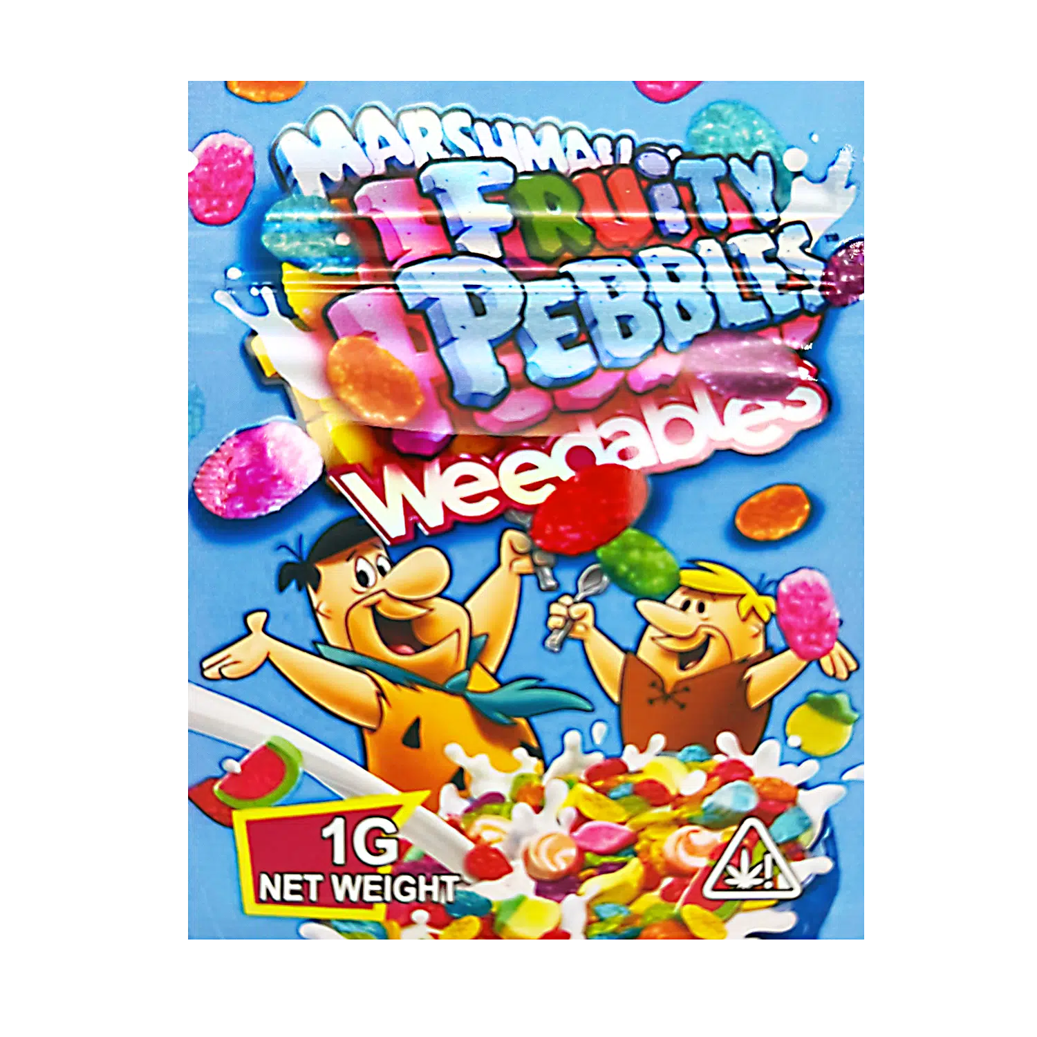 1 Gram Mylar Bag – Premium Smell-Proof Flower Packaging – Marshmallow Fruity Pebble Weedables (100 Count) CMB-1G-145