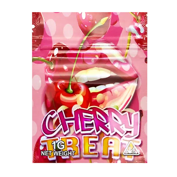 1 Gram Mylar Bag – Premium Smell-Proof Flower Packaging - Cherry Treat (100 Count) CMB-1G-146