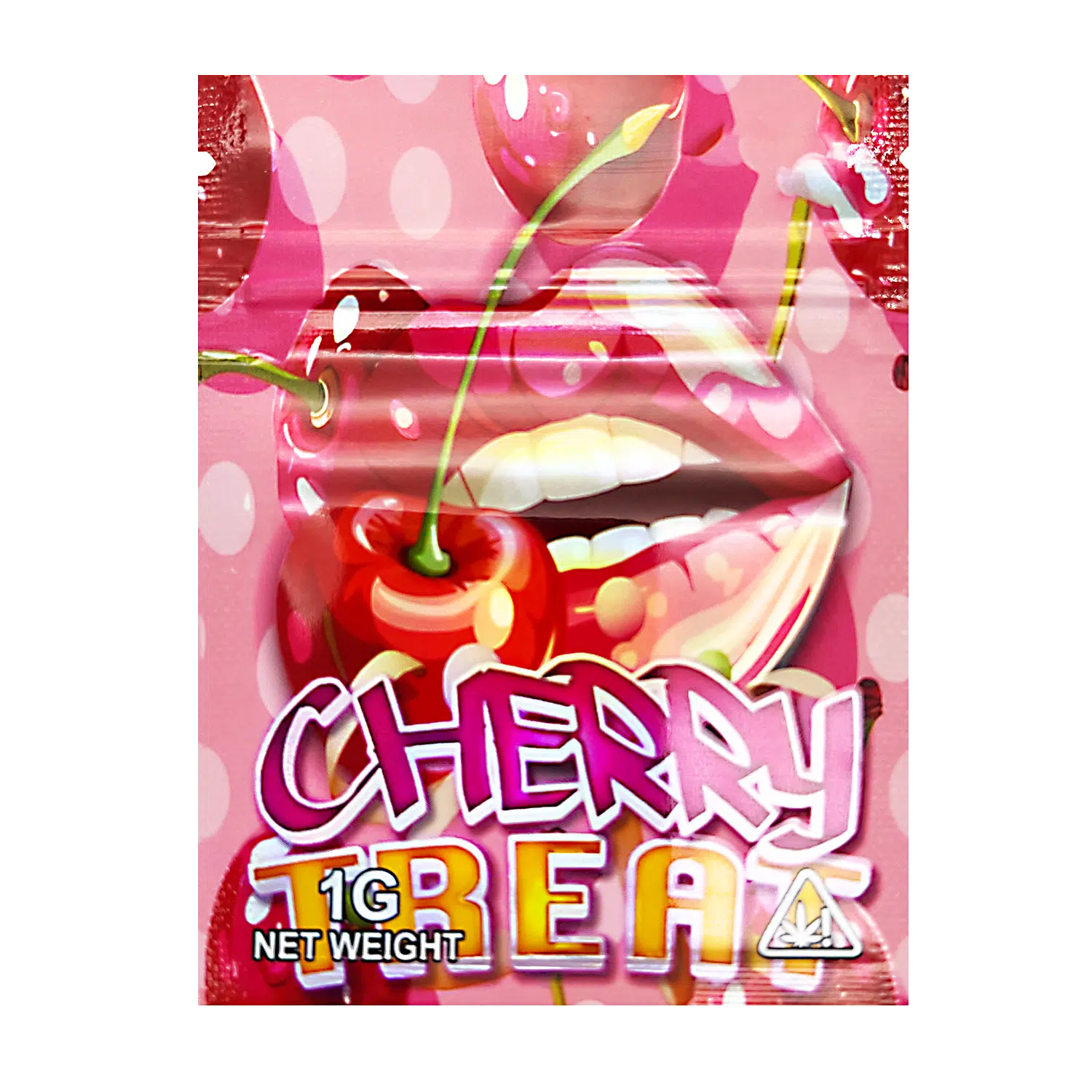 1 Gram Mylar Bag – Premium Smell-Proof Flower Packaging – Cherry Treat (100 Count) CMB-1G-146
