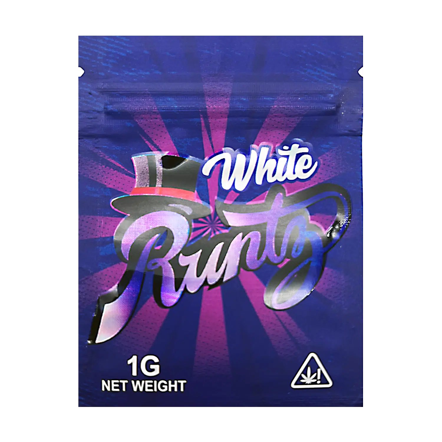 1 Gram Mylar Bag – Premium Smell-Proof Flower Packaging – White Runtz (100 Count) CMB-1G-155