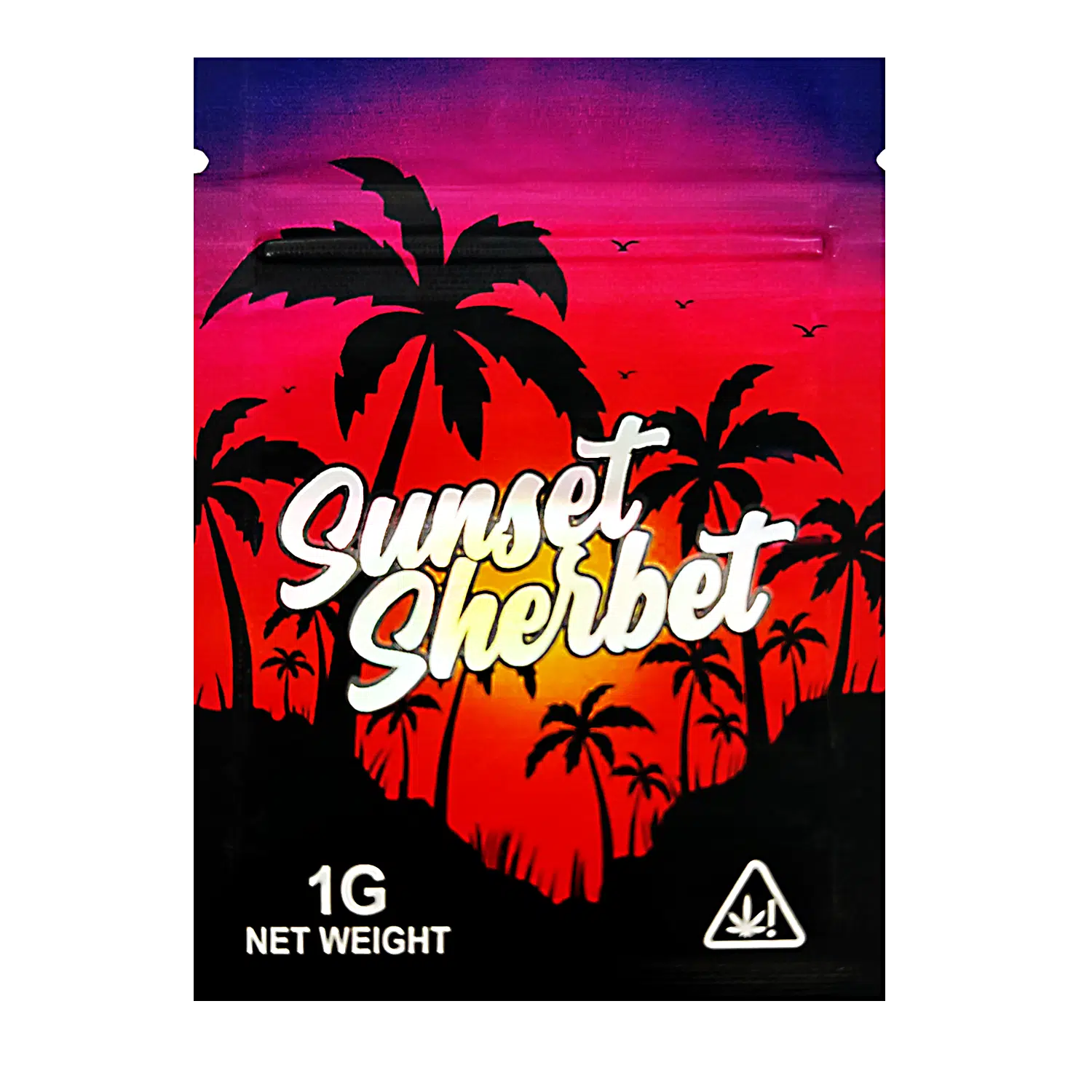 1 Gram Mylar Bag – Premium Smell-Proof Flower Packaging – Sunset Sherbet (100 Count) CMB-1G-157