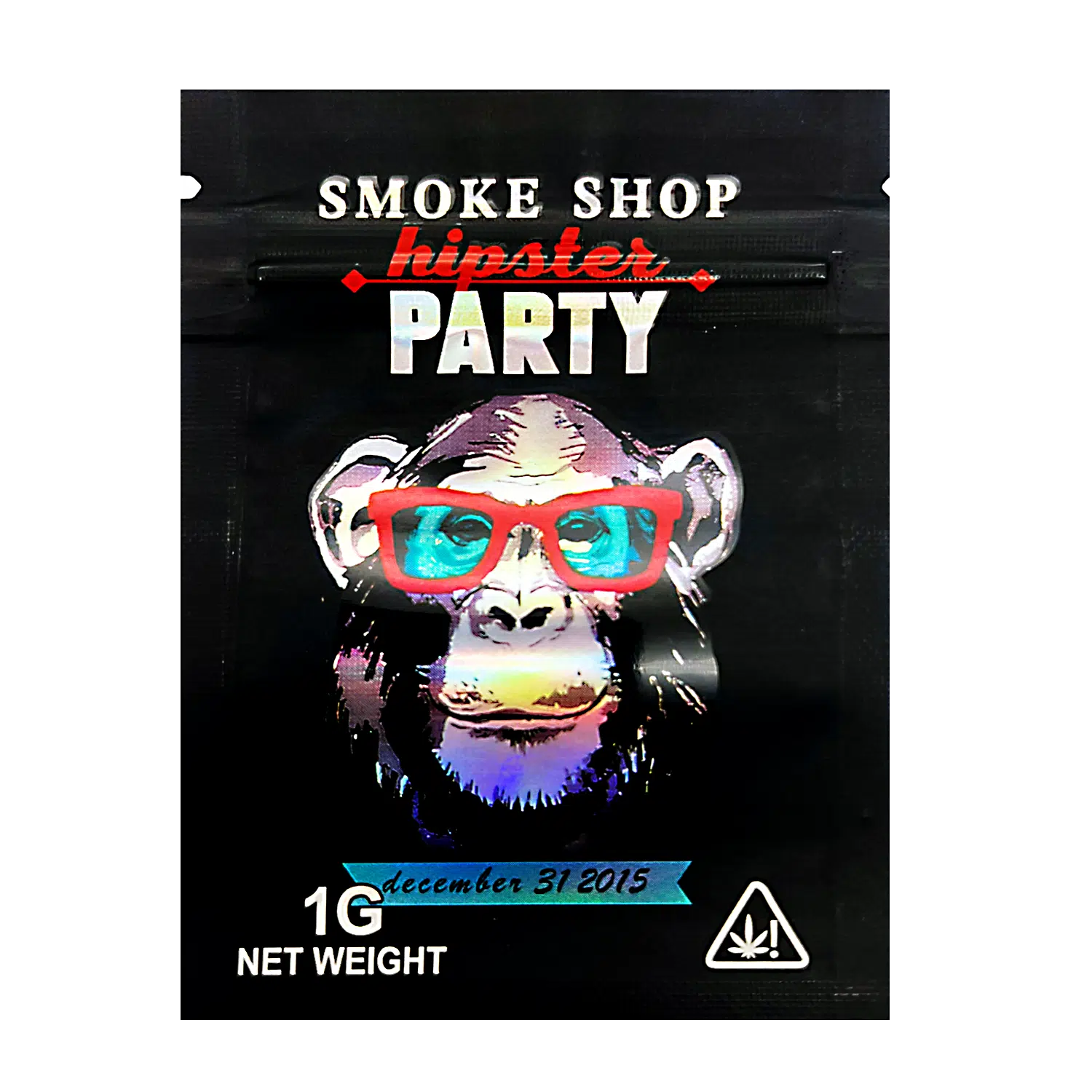 1 Gram Mylar Bag – Premium Smell-Proof Flower Packaging – Smoke Shop Hipster Party (100 Count) CMB-1G-160
