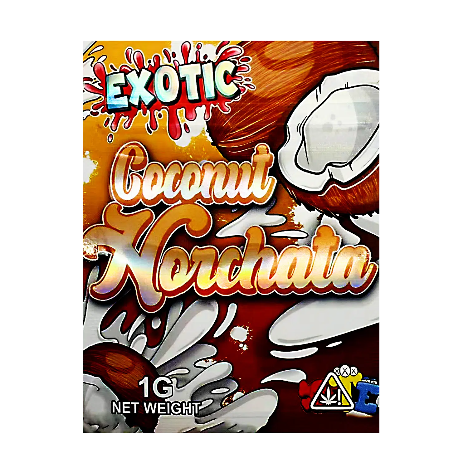 1 Gram Mylar Bag – Premium Smell-Proof Flower Packaging – Exotic Coconut Horchata (100 Count) CMB-1G-166