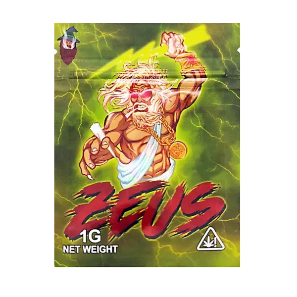 1 Gram Mylar Bag – Premium Smell-Proof Flower Packaging - Zeus (100 Count) CMB-1G-171