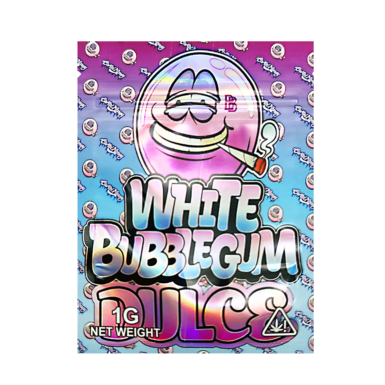 1 Gram Mylar Bag – Premium Smell-Proof Flower Packaging – White Bubblegum Dulce (100 Count) CMB-1G-175