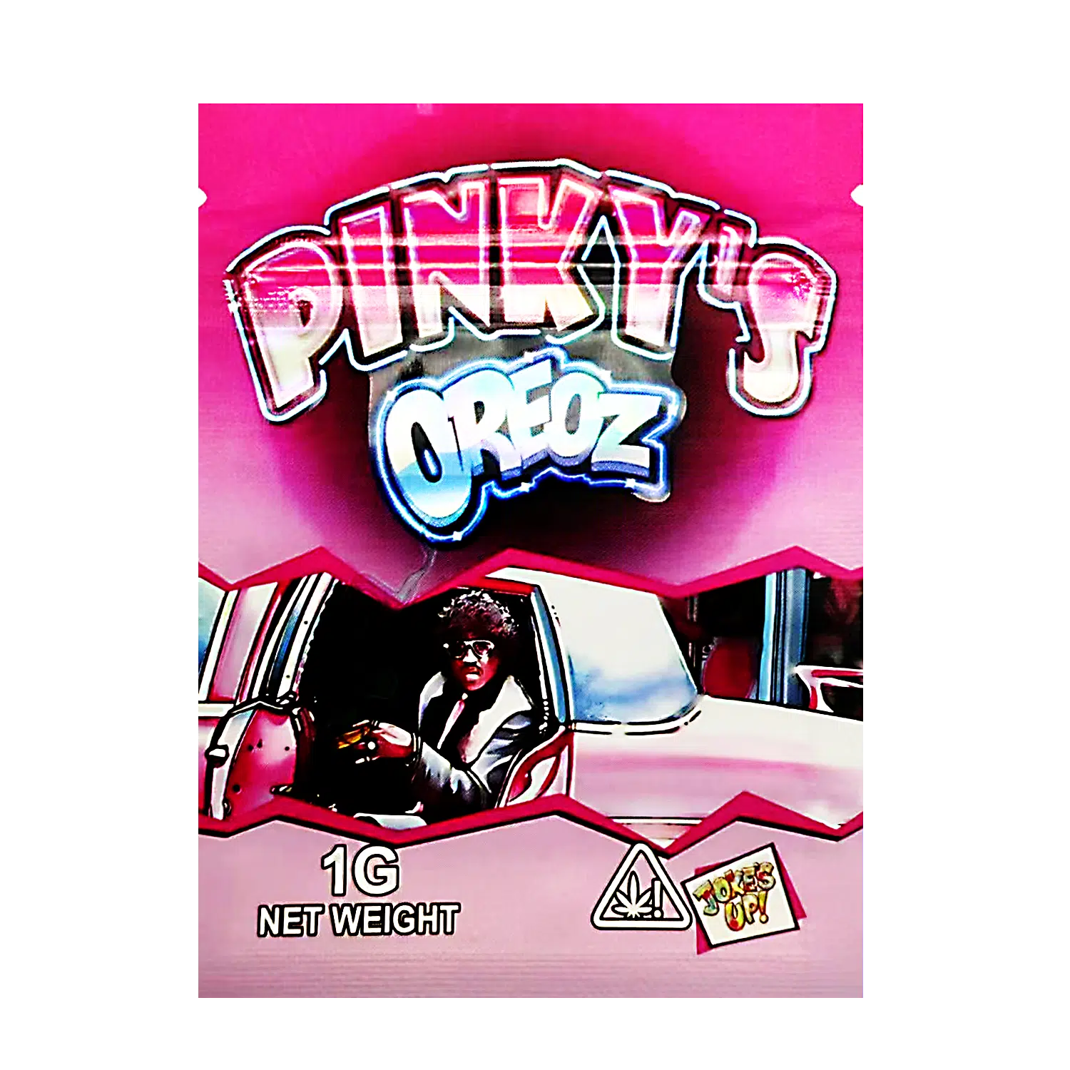 1 Gram Mylar Bag – Premium Smell-Proof Flower Packaging – Pinky’s Oreoz (100 Count) CMB-1G-179