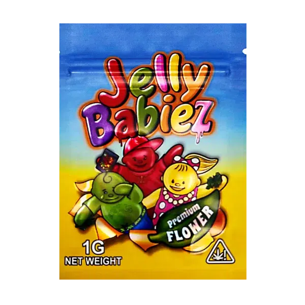 1 Gram Mylar Bag – Premium Smell-Proof Flower Packaging - Jelly Babiez (100 Count) CMB-1G-181
