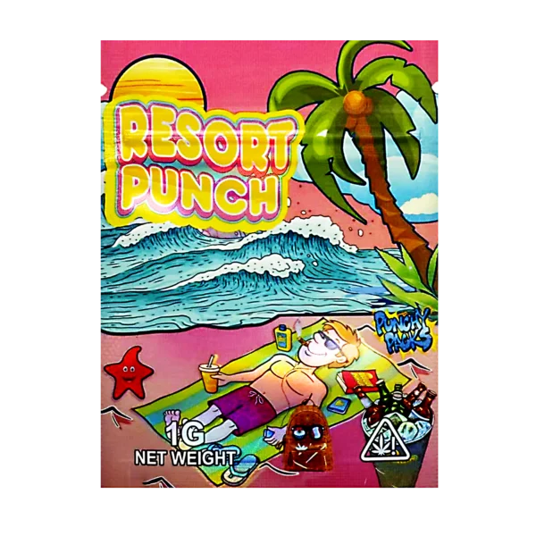 1 Gram Mylar Bag – Premium Smell-Proof Flower Packaging - Resort Punch (100 Count) CMB-1G-188