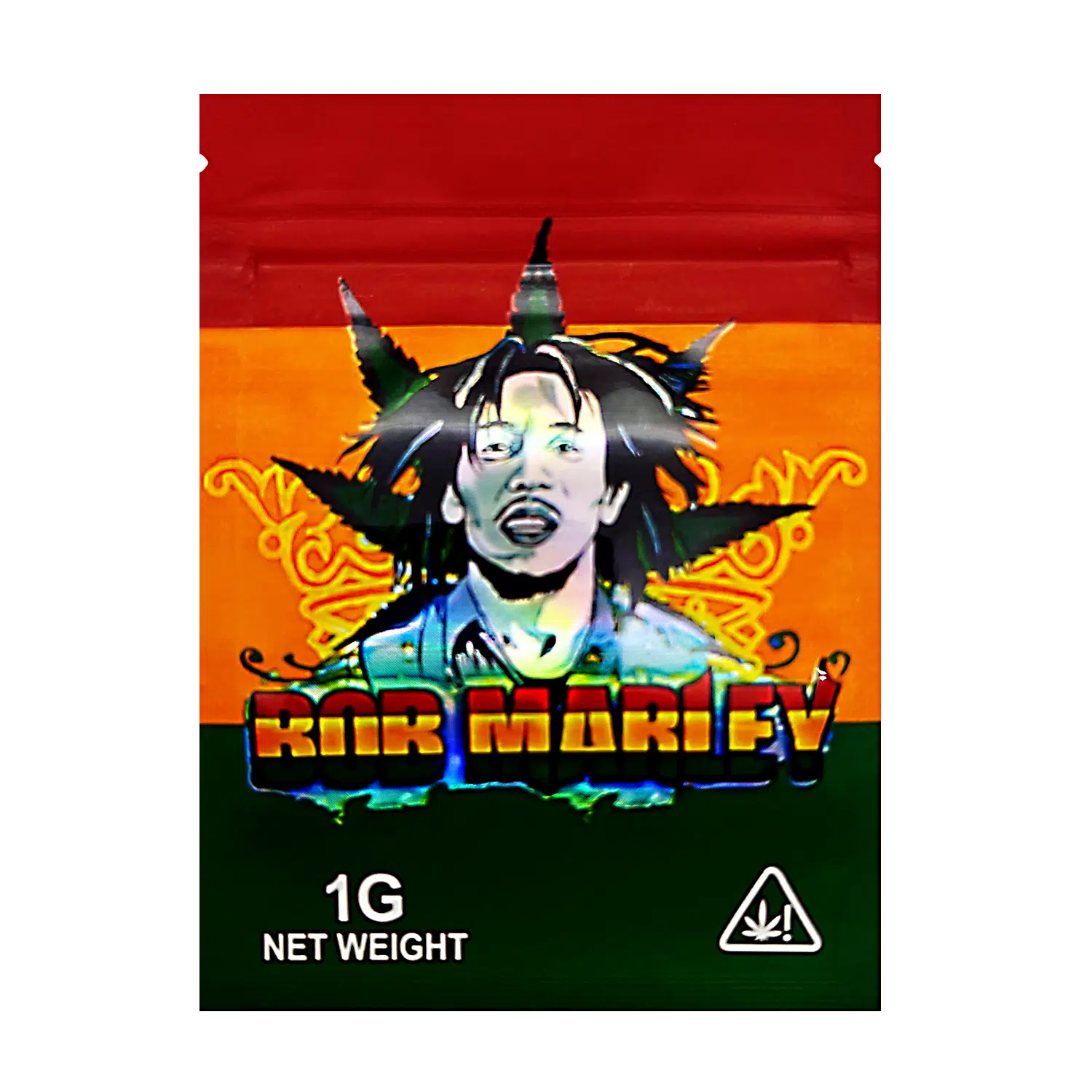 1 Gram Mylar Bag – Premium Smell-Proof Flower Packaging – Bob Marley (100 Count) CMB-1G-197