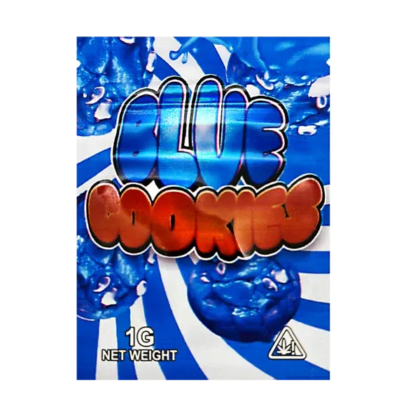 1 Gram Mylar Bag – Premium Smell-Proof Flower Packaging - Blue Cookies Stripe (100 Count) CMB-1G-199