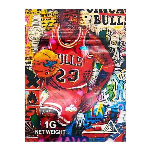 1 Gram Mylar Bag – Premium Smell-Proof Flower Packaging - Bulls 23 (100 Count) CMB-1G-201