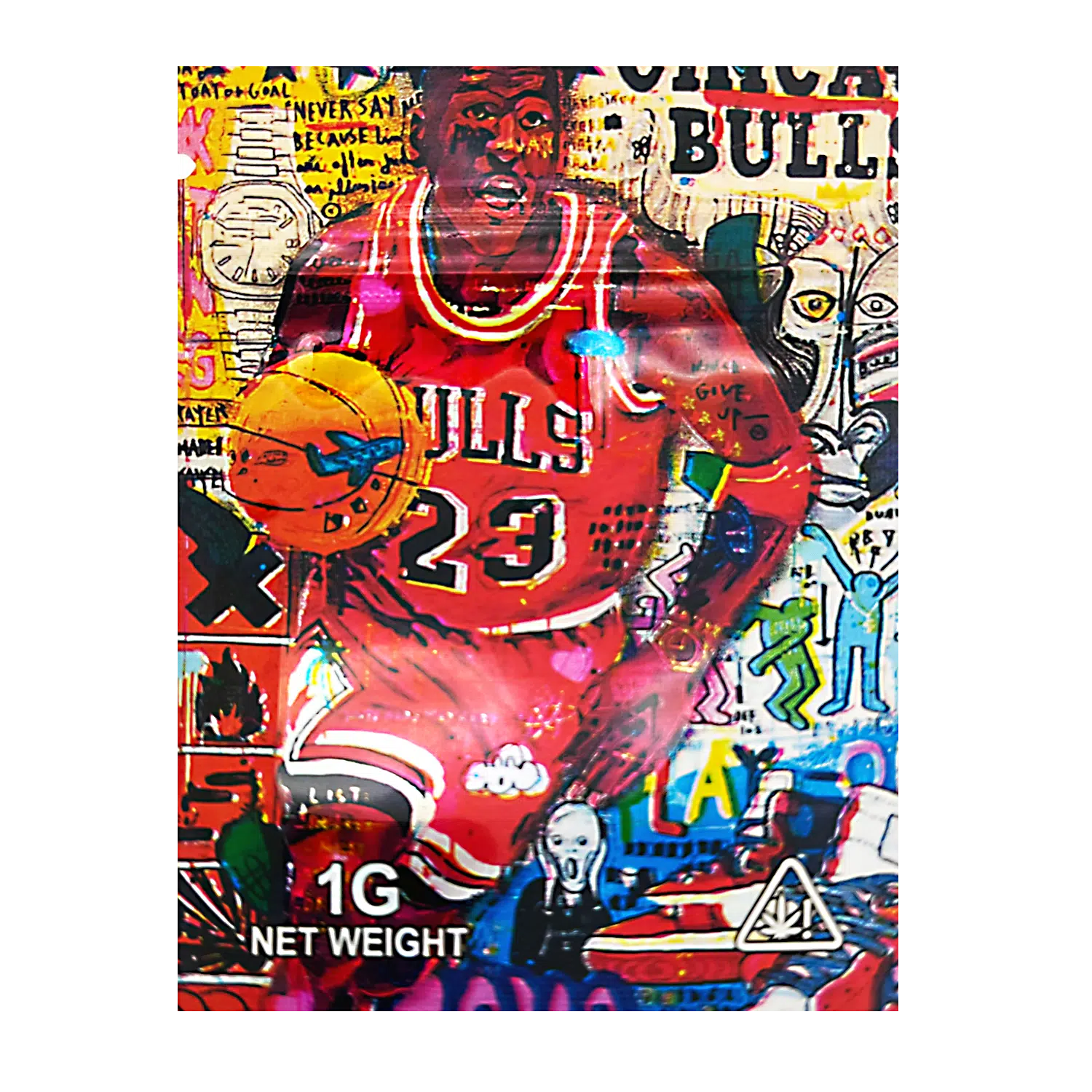 1 Gram Mylar Bag – Premium Smell-Proof Flower Packaging – Bulls 23 (100 Count) CMB-1G-201