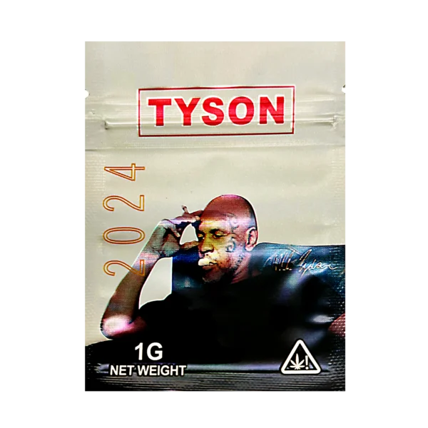 1 Gram Mylar Bag – Premium Smell-Proof Flower Packaging - Tyson 2024 (100 Count) CMB-1G-204