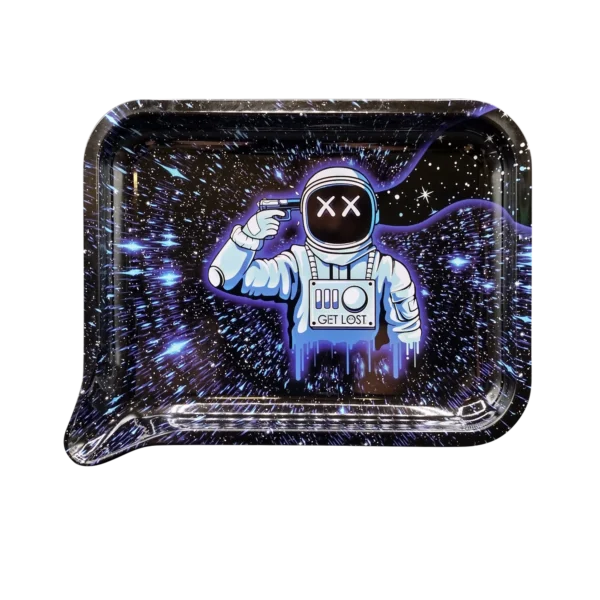 FRT-SM-025 Get Lost Small 3D Rolling Tray (No Lid) (Get Lost Astronaut Suicide)