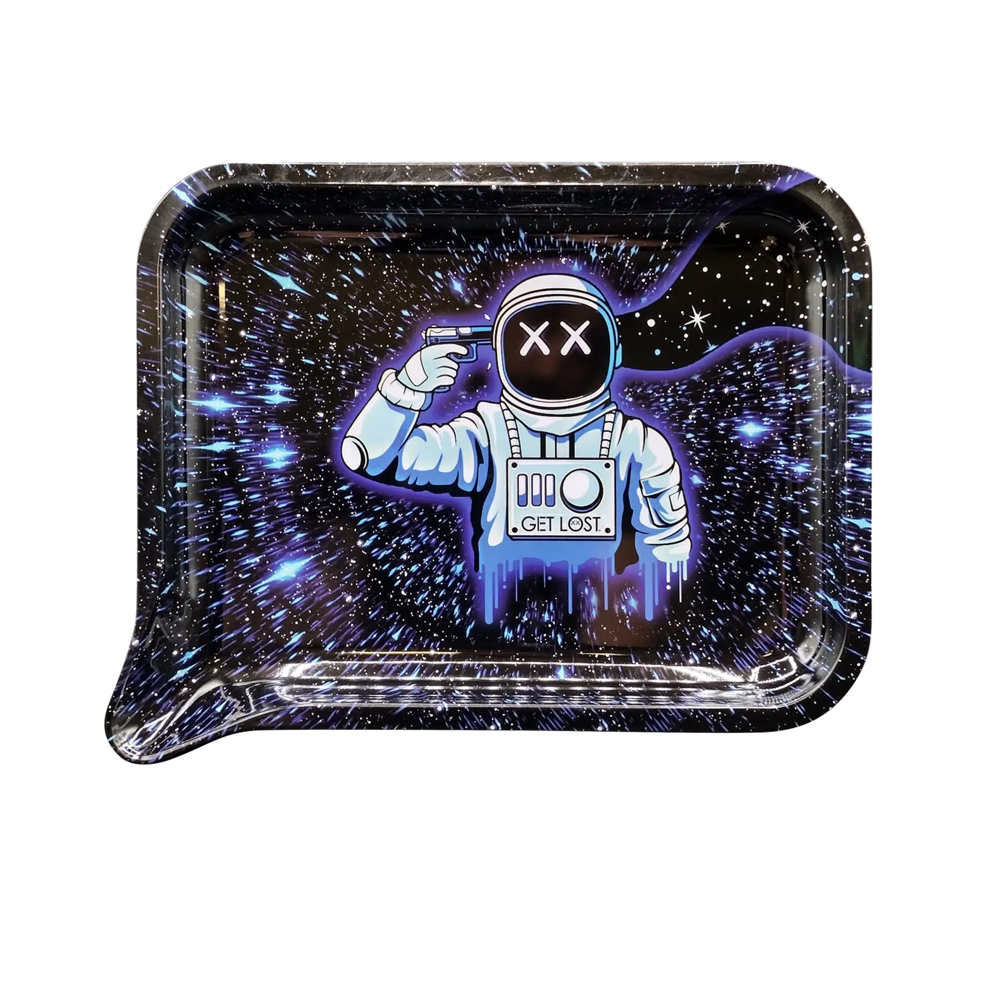 FRT-SM-025 Get Lost Small 3D Rolling Tray (No Lid) (Get Lost Astronaut Suicide)