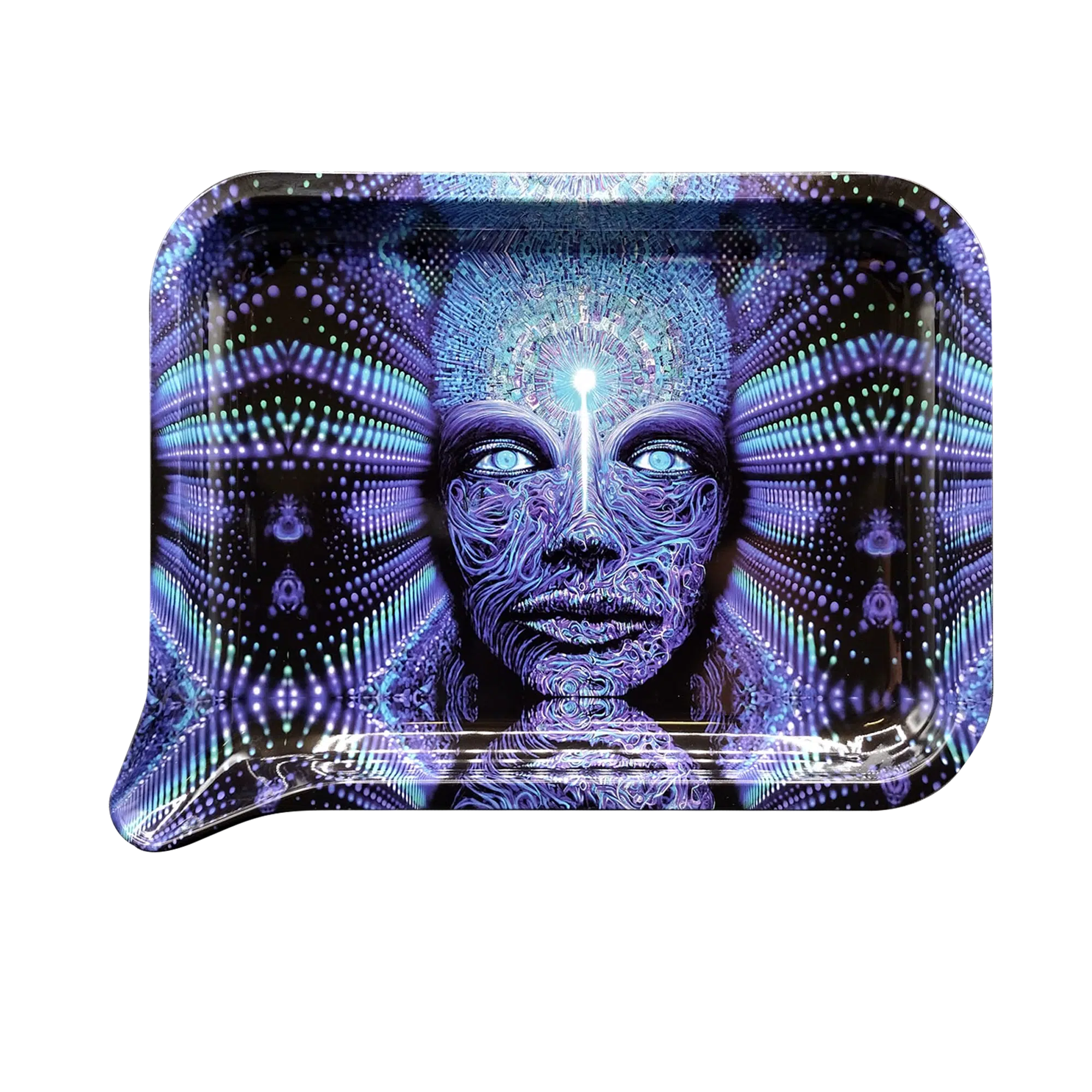 FRT-SM-027 Get Lost Small 3D Rolling Tray (No Lid) (Get Lost Blue Alien Lost Guy)