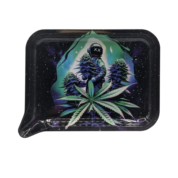 FRT-SM-046 Get Lost Small 3D Rolling Tray (No Lid) (Get Lost Astronaut Weed Harvest)