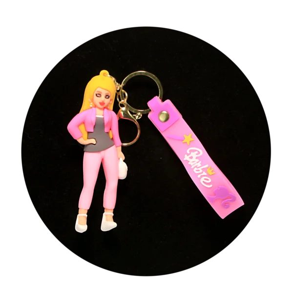 KSB-304 Barbie Pose 01 - Keychain With Silicone Band