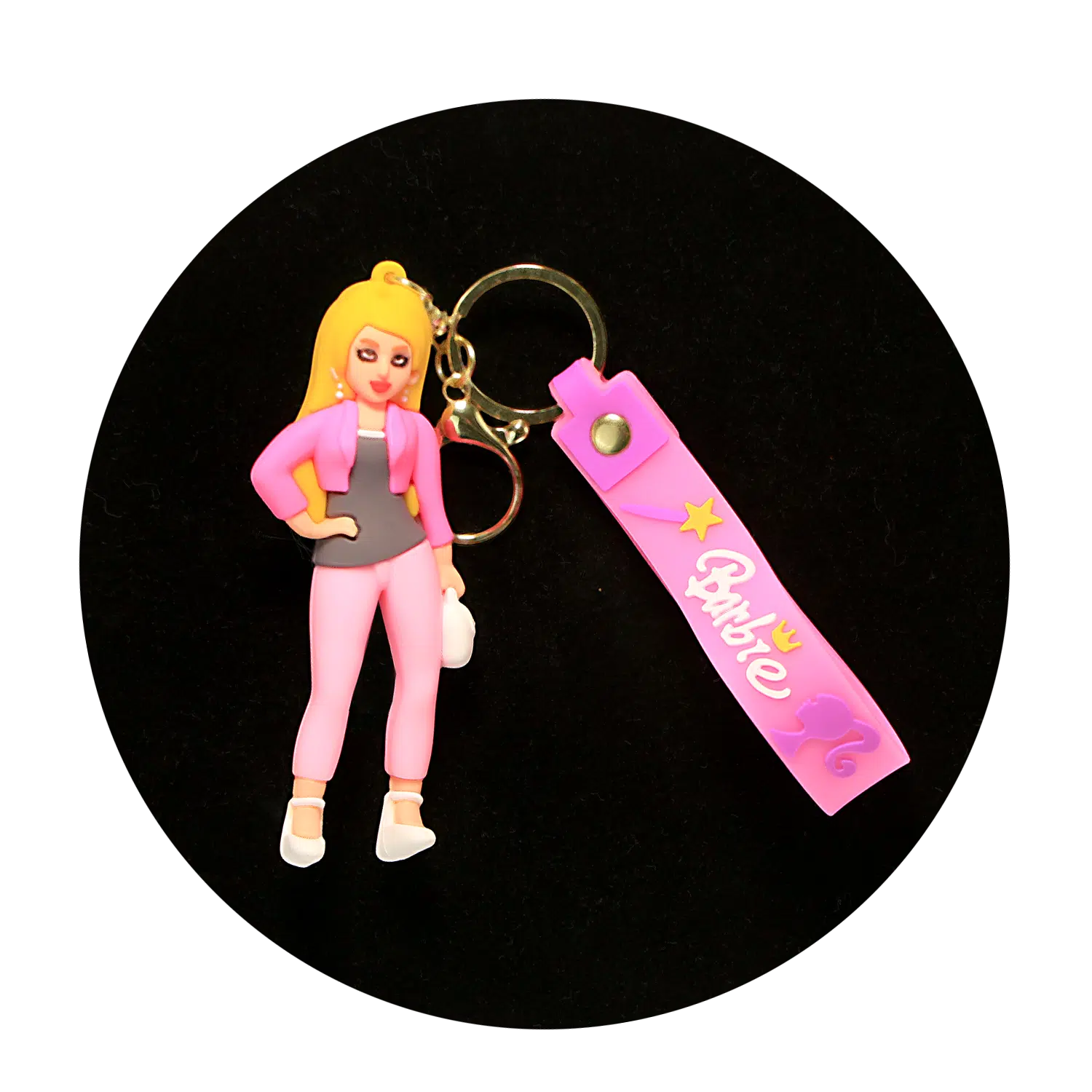 KSB-304 Barbie Pose 01 – Keychain With Silicone Band