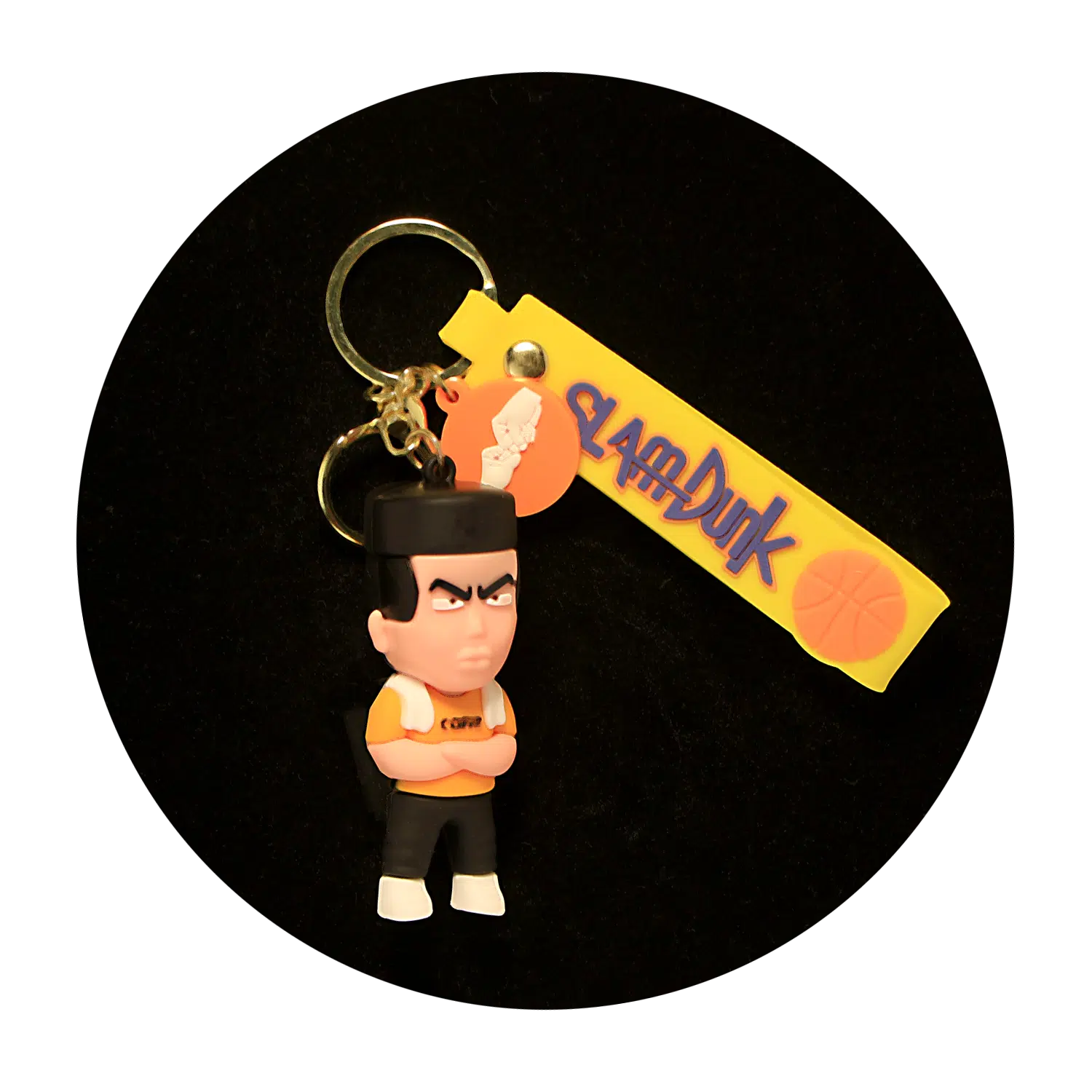 KSB-307 Slam Dunk Yellow – Keychain With Silicone Band