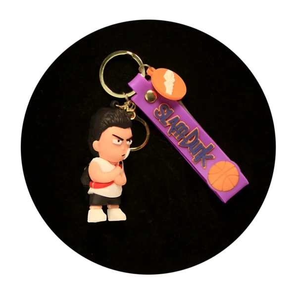 KSB-308 Slam Dunk Purple - Keychain With Silicone Band