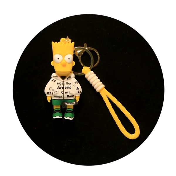 KSB-309 Comics - The Simpsons - Bart - Keychain With Silicone Band