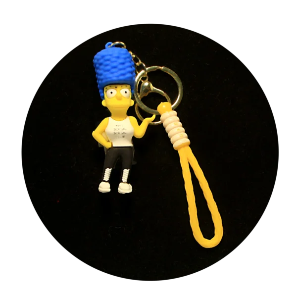 KSB-310 Comics - The Simpsons - Marge - Keychain With Silicone Band